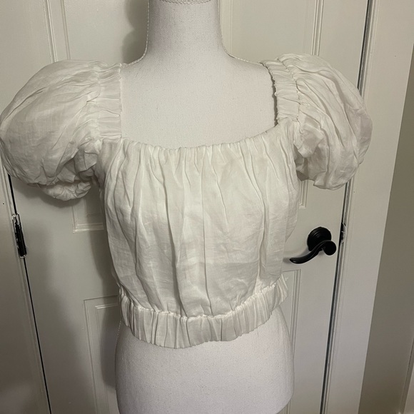NWOT Frame women’s white crop top … Smoke free home - Picture 3 of 3